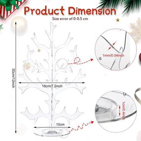 img 3 attached to 12-Inch Plastic Money Tree Centerpiece: Festive Gumdrop Tree Party Favor for DIY Chewing Gum Ornaments - Clear Plastic Gumdrop Trees Christmas Holiday Decoration (1 Piece)