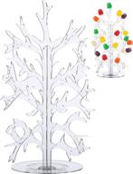 12-inch plastic money tree centerpiece: festive gumdrop tree party favor for diy chewing gum ornaments - clear plastic gumdrop trees christmas holiday decoration (1 piece) логотип