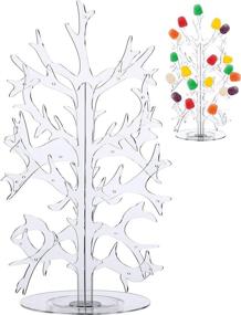 img 4 attached to 12-Inch Plastic Money Tree Centerpiece: Festive Gumdrop Tree Party Favor for DIY Chewing Gum Ornaments - Clear Plastic Gumdrop Trees Christmas Holiday Decoration (1 Piece)