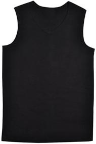 img 3 attached to 👕 JISEN Men's Sleeveless Elastic Cotton T-Shirt - Optimized for Shirts in Men's Clothing