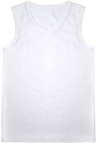 img 1 attached to 👕 JISEN Men's Sleeveless Elastic Cotton T-Shirt - Optimized for Shirts in Men's Clothing