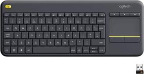 img 4 attached to Wireless Touch Keyboard with Easy Media Control 📺 and Built-In Touchpad for TV - Logitech K400 Plus