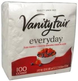 img 1 attached to 🧻 Vanity Fair Everyday Napkins 2-ply 100 Count (2 Pack)