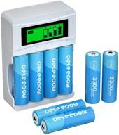 аккумуляторы deleepow емкостью 3300 мач, 1,2 в, nimh, перезаряжаемые aa, 8 штук с usb-зарядкой и жк-дисплеем логотип