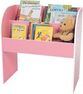 📚 iris usa kbs-2 children's wooden bookshelf in pink logo