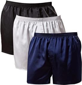 img 3 attached to 🩳 Satin Lounge Shorts - Men's Pajama Bottoms for Comfort and Style