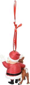 img 1 attached to 🎅 Charming Department 56 Rudolph and Santa Hanging Ornament: Perfect Holiday Delight!