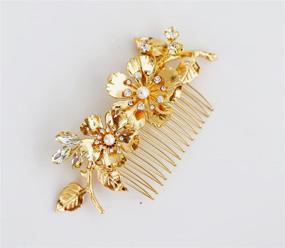 img 4 attached to 💎 Elegant Rhinestone Hair Comb: Vintage Rome-inspired Wedding Hair Accessory for Stylish Brides and Girls