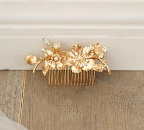 img 1 attached to 💎 Elegant Rhinestone Hair Comb: Vintage Rome-inspired Wedding Hair Accessory for Stylish Brides and Girls