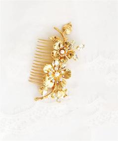 img 2 attached to 💎 Elegant Rhinestone Hair Comb: Vintage Rome-inspired Wedding Hair Accessory for Stylish Brides and Girls