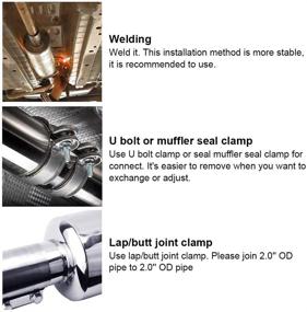 img 2 attached to ESPEEDER Muffler Exhaust Universal Length