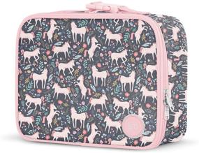 img 3 attached to 🍱 Insulated Lunch Box for Kids & Adults - Hadley, Unicorn Fields, Simple Modern