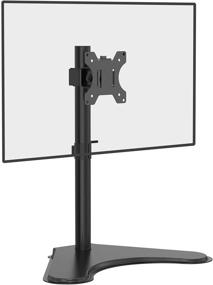 img 4 attached to 🖥️ WALI Free Standing Single LCD Monitor Desk Mount - Adjustable, Fits 1 Screen up to 32 inch, 17.6 lbs. Weight Capacity (MF001), Black - Improved SEO