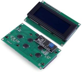 img 4 attached to 🔵 Enhanced Visuals: JANSANE 20x4 2004 LCD Display Screen with IIC I2C Module Interface Adapter - Set of 2 in Blue