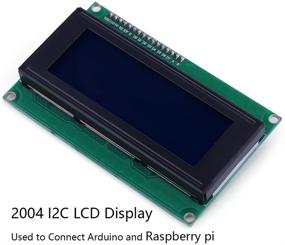 img 3 attached to 🔵 Enhanced Visuals: JANSANE 20x4 2004 LCD Display Screen with IIC I2C Module Interface Adapter - Set of 2 in Blue