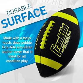 img 3 attached to 🏈 Franklin Sports Junior Size Football - Grip-Rite Youth Footballs with Extra Grip Synthetic Leather: Ideal for Kids