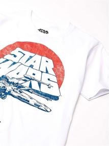 img 1 attached to 🚀 Authentic STAR WARS Boys' X-Wing Fighter T-Shirt with Vintage Appeal