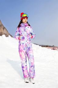 img 2 attached to SNBOCON Jumpsuits Snowboard Snowsuits Waterproof Outdoor Recreation