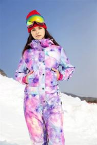 img 3 attached to SNBOCON Jumpsuits Snowboard Snowsuits Waterproof Outdoor Recreation