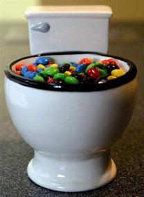 img 1 attached to 🚽 BigMouth Inc. The Original Toilet Mug – Funny 12 oz Ceramic Coffee Cup Shaped Like a Toilet – Ideal for Home or Office, Great Gag Gift for Everyone