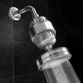 img 3 attached to Ultimate Hydration: HYDRO MASTER Luxury Shower Head with Water Filter | Eliminate Hazardous Substances, Enjoy High Pressure & Softened Water | Stylish Chrome Finish