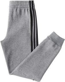 img 1 attached to Adidas Linear Jogger Heather 3 Stripe Boys' Clothing for Active