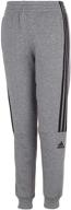 adidas linear jogger heather 3 stripe boys' clothing for active logo