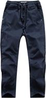 versatile wiyoshy solid color boys' clothing with drawstring elastic - comfortable and stylish logo