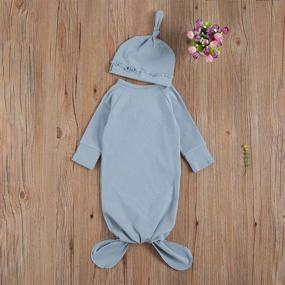 img 2 attached to L Cotton Kids' Home Store 👶 Newborn Nightgown Sleepwear for Better Infant Sleep Optimization