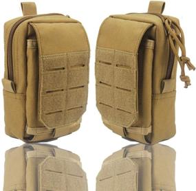 img 4 attached to 🎒 Tactical Waist Pack Bag with Molle Pouch, Fanny Pack Pocket and Velcro Closure for Enhancing Outdoor Sports Experience