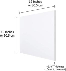 img 3 attached to 🛡️ SimbaLux Transparent Plexiglass Protective Sheets: High-quality Raw Material for Plastic Projects