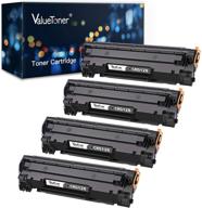 🖨️ valuetoner compatible toner cartridge for canon 128 crg-128 printer (black, 4 pack) - suitable for imageclass d530 d550 mf4570dw mf4770n mf4880dw mf4890dw mf4450 mf4420n faxphone l190 l100 logo