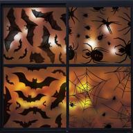 vipith halloween decorations clings，8 stickers logo