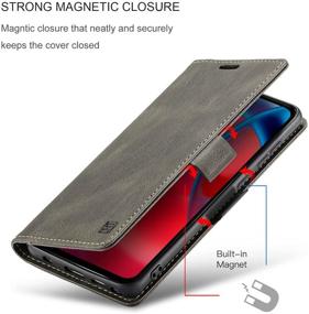 img 2 attached to 📱 HAII Moto G Stylus 5G 2021 Case - PU Leather Flip Wallet with Card Holder, Kickstand, Magnetic Closure - Shockproof Phone Cover for Motorola Moto G Stylus 5G 2021 (Coffee)