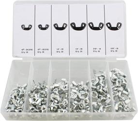 img 1 attached to 🔩 ABN Wing Nut Assortment Set - 150pc Standard SAE Steel Wall Anchors Wing Nuts: Ideal for 3/16in, 1/4in, and 5/16in Bolts