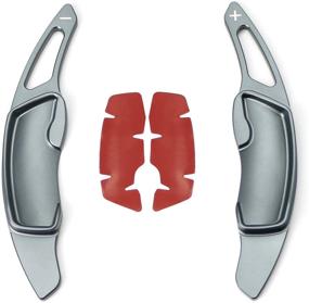 img 3 attached to 🔧 Высококачественные алюминиевые дистанционные лепестки руля для Subaru BRZ Impreza WRX Legacy XV Crosstrek (Оружейный металлический матовый финиш)