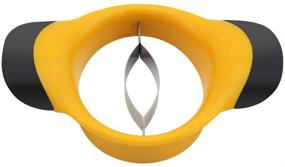 img 3 attached to 🥭 Mango Slicer Splitter Cutter Pitter: Stainless Steel Blade, Ergonomic Rubber Grip Handle - Fruit Kitchen Tool, Peach Corer (Mango Slicer)