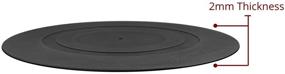 img 1 attached to Electrohome Turntable Platter Mat - High Durability Black Silicone Design for Vinyl Record Players (PENTRP)