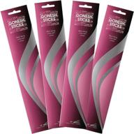 🍒 gonesh black cherry incense sticks - 4 packs, 120 total sticks - everyday fragrance (pink) logo