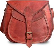 vintage leather crossbody satchel bag for women by rustic town - stylish purses and handbags logo