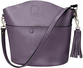 img 4 attached to 👜 S ZONE Cowhide Crossbody Shoulder Handbags & Wallets: Upgraded Women's Accessories in Versatile Shoulder Bags