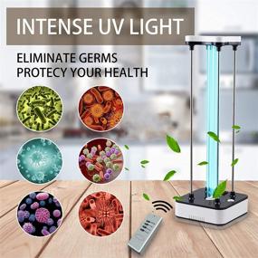 img 1 attached to 🔆 BEWITU 36W UVC Light UV Germicidal Lamp: Effective Room Sanitizer with Ozone & Remote Controller - Ideal for Car, Living Room, Bedroom, Kitchen, Hotel & Pet Area