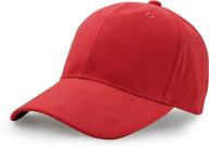 🧢 ultrakey suede baseball cap: stylish unisex faux leather hat, adjustable classic plain cap logo