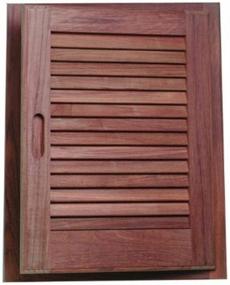 img 1 attached to 🚪 Enhance Your Space with SeaTeak Teak Louvered Door and Frame