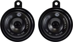 img 4 attached to Hella 011225802 Universal Fit 12V Black 77mm Disc Horn Kit