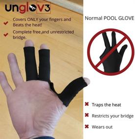 img 2 attached to 🎱 Optimized Fingerwrap Billiards Glove