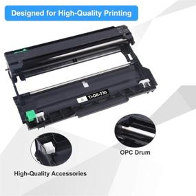 img 1 attached to 🖨️ TRUE IMAGE Compatible Brother DR-730 Drum Unit Replacement for MFC-L2710DW, L2750DW, HL-L2395DW, L2370DW (1-Pack Black)