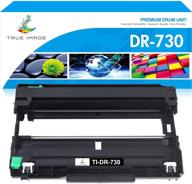 🖨️ true image compatible brother dr-730 drum unit replacement for mfc-l2710dw, l2750dw, hl-l2395dw, l2370dw (1-pack black) logo