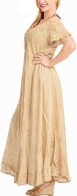 img 2 attached to LEELA Rayon Cover Skirt Brown_3533