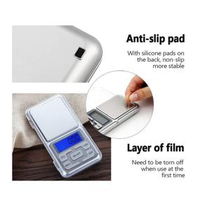 img 1 attached to 📏 Compact Digital Pocket Scale: Portable Mini Kitchen Scale with 500g Capacity and 0.01g Accuracy, Jewelry Scale for Food and More (Battery Included)
